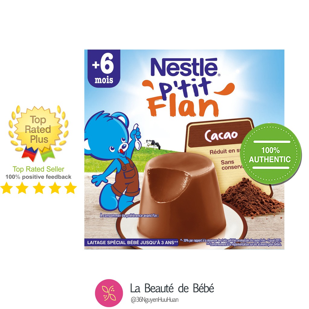 Bánh Flan Nestle cho bé từ 6 tháng [HSD 6 Tháng Kể Từ Ngày Sản Xuất]