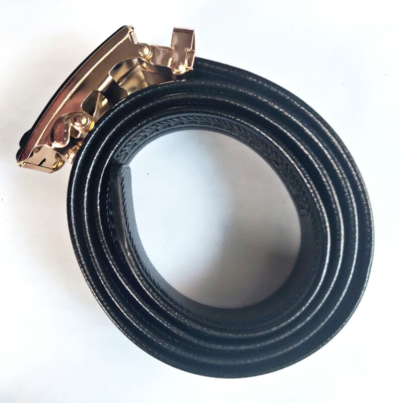 Thắt lưng nam dây nịt nam cao cấp 100 da mềm thời trang đẹp giá rẻ khóa tự động bản 3.5cm sọc vàng sọc trắng