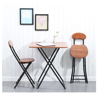 Ghế gỗ đa năng, ghế bàn ăn gấp gọn, có tựa lưng, chân sắt