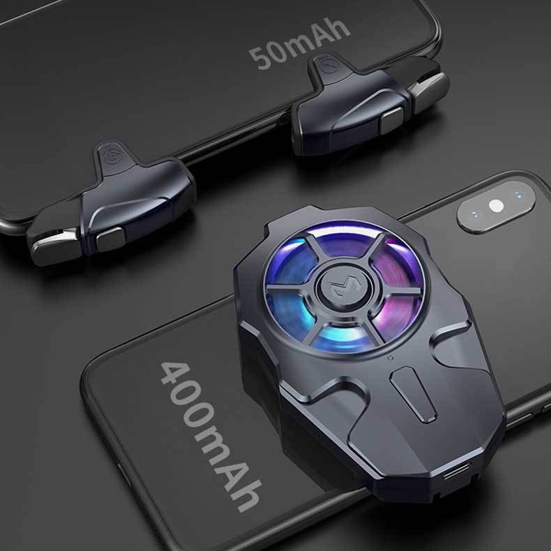 Nút bắn gaming kèm tản nhiệt MEMO AK03 LED RGB | Pin sạc trực tiếp | Công nghệ gió lốc xoáy chuyên chơi game điện thoại | BigBuy360 - bigbuy360.vn