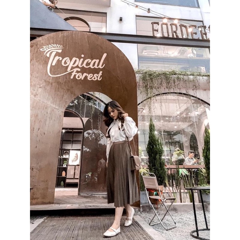 Chân Váy Dài Dập Ly Hàng QC Chất Đẹp Phong Cách Trẻ Trung | BigBuy360 - bigbuy360.vn