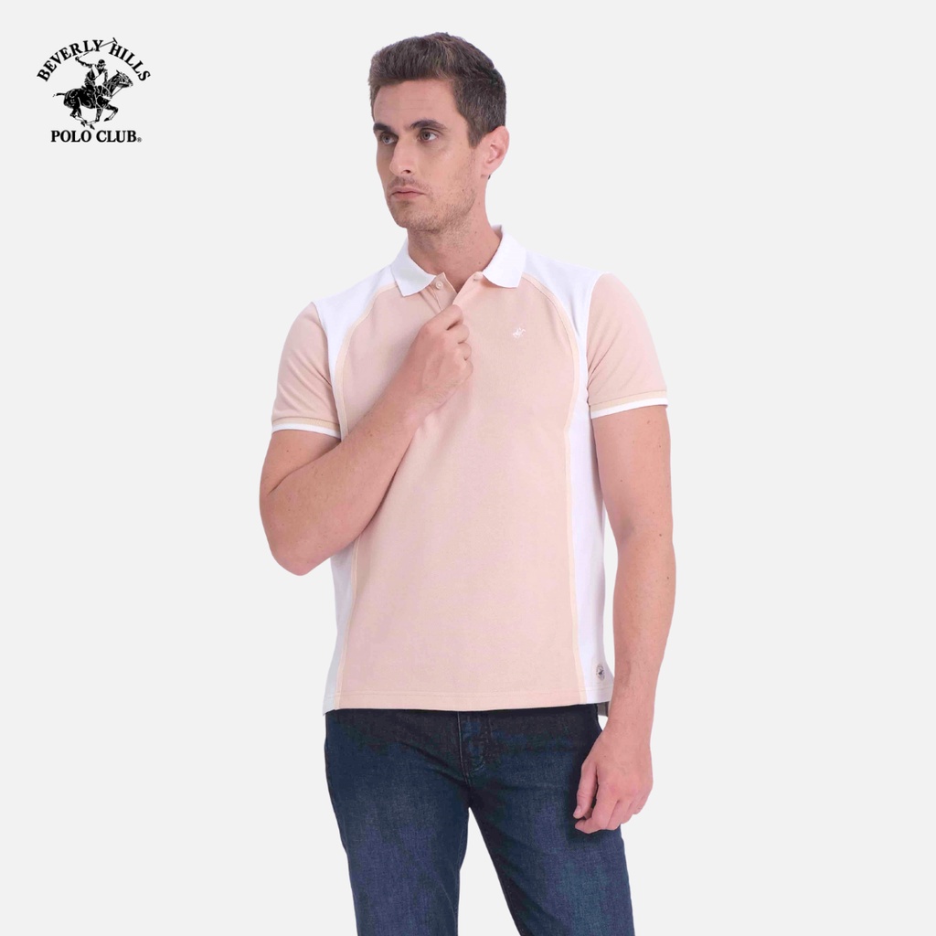Beverly Hills Polo Club - Áo polo Ngắn tay Nam Regularfit Nude NU- BHPC PMRSS20TL094