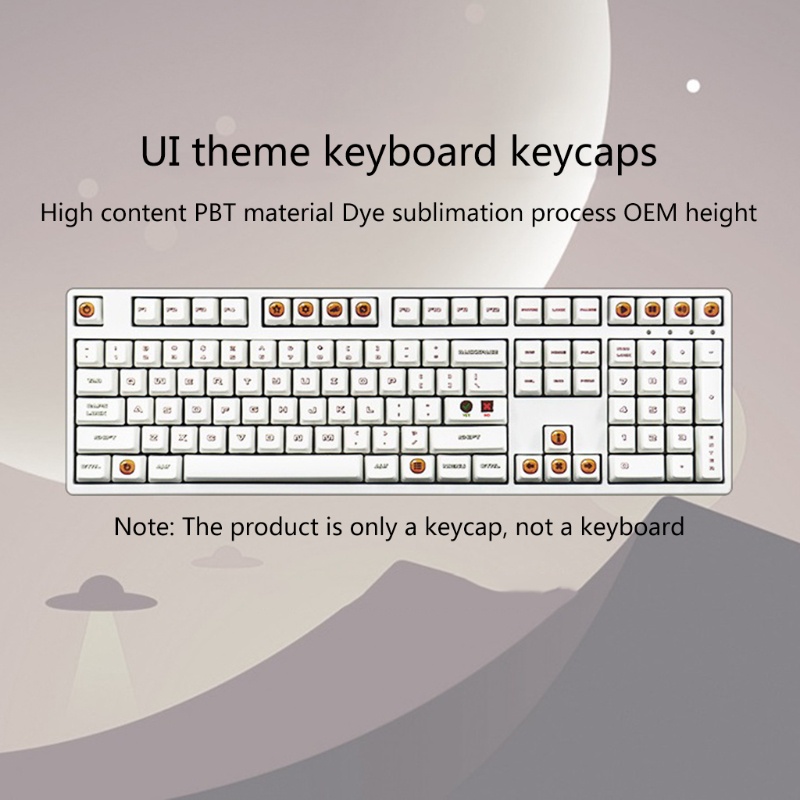 Bộ 104 Nút Bàn Phím OEM 5 Mặt Thay Thế Phong Cách Retro