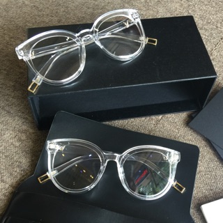 Kính râm Trong suốt Mắt tròn thời trang ulzzang