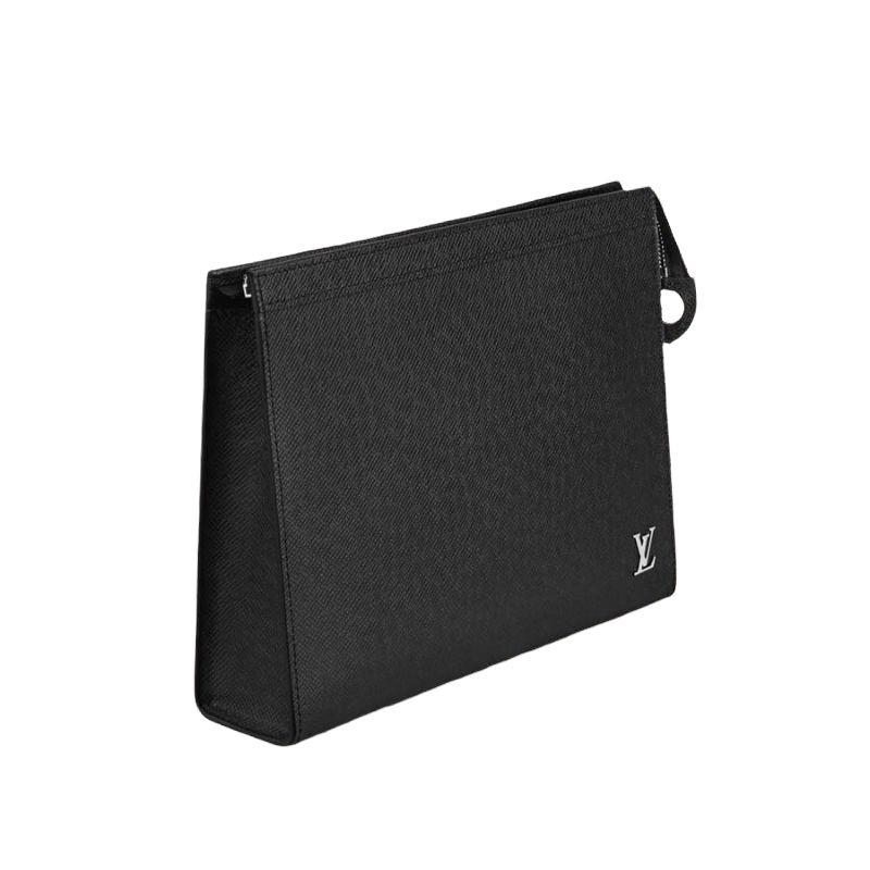 Túi Louis Vuitton Pochette Voyage Taiga M30450 Màu Đen