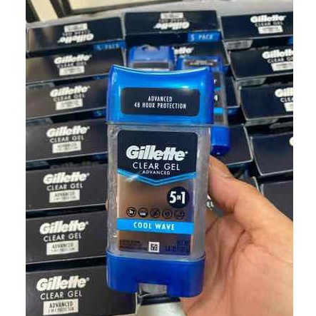 Lăn Khử Mùi Gillette 5 in 1 Cool Wawe 107g