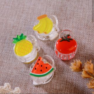 KẸP TÓC 3 RĂNG MINI / KẸP TÓC HÌNH TRÁI CÂY