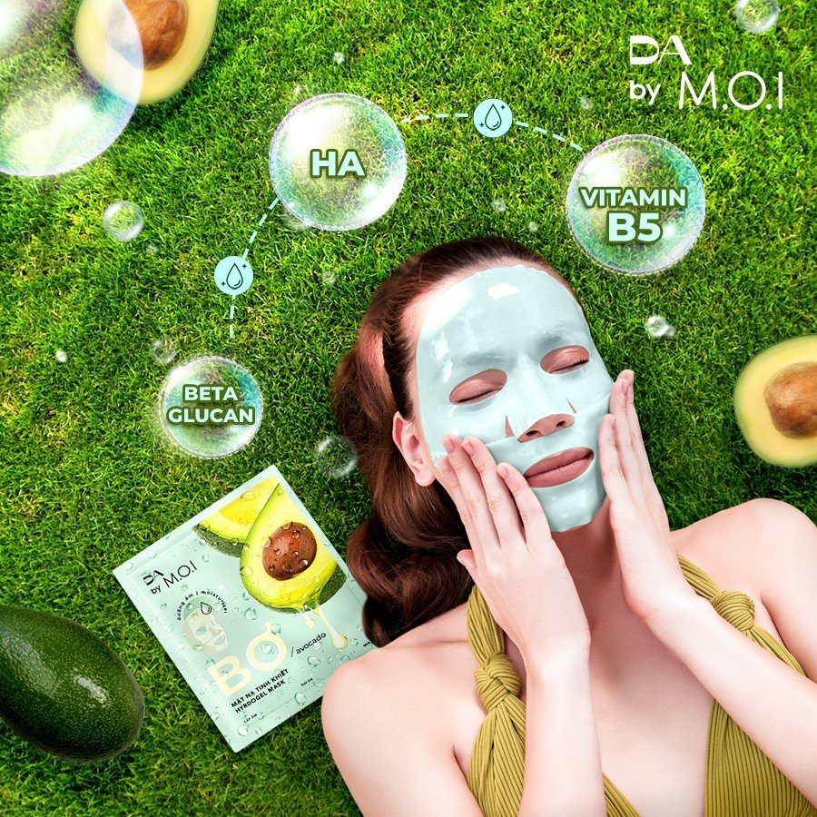 Mặt nạ Bơ tinh khiết DA by MOI Cosmetics dưỡng ẩm - sáng da - trẻ hoá 10g