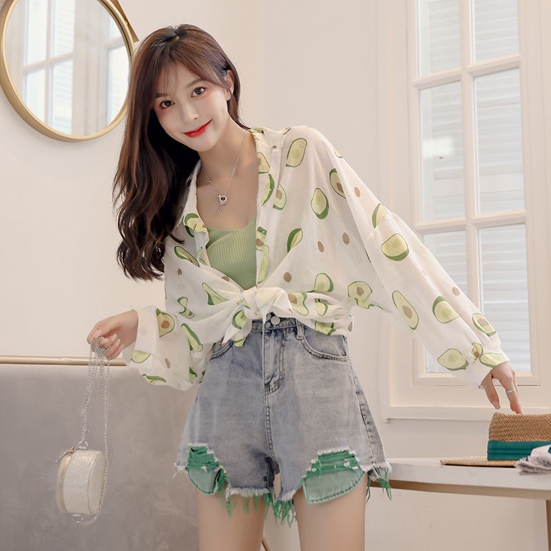 Áo Khoác Cardigan Chống Nắng Dáng Rộng Bằng Vải Voan Thời Trang Mùa Hè Hàng Mới Dành Cho Bạn Nữ