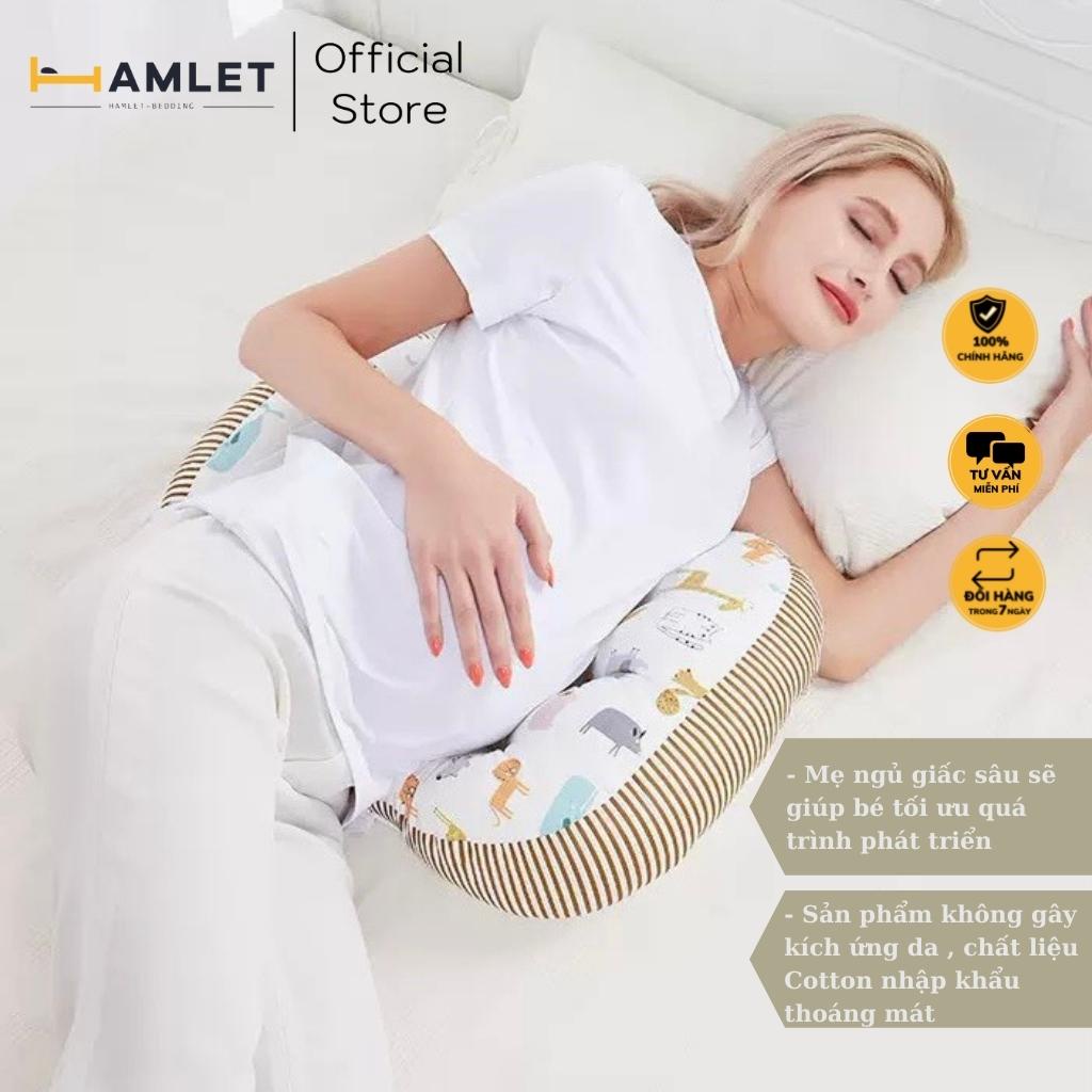 [Mã BMBAU50 giảm 7% đơn 99K] Gối bầu cánh tiên HAMLET giúp mẹ bầu ngủ ngon chất liệu vỏ Cotton Hàn Quốc mẫu mã đa dạng