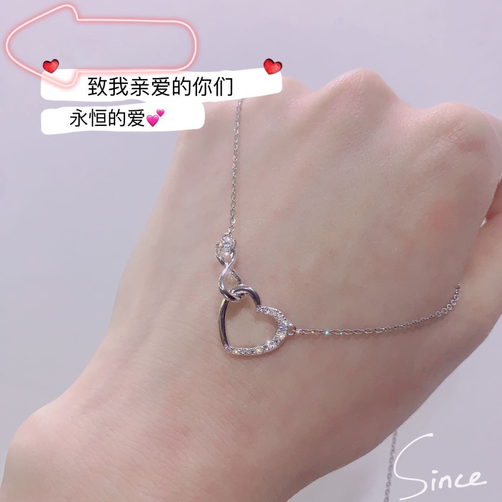 Vòng cổ mặt hình trái tim năm 2021 thời trang cho nữ