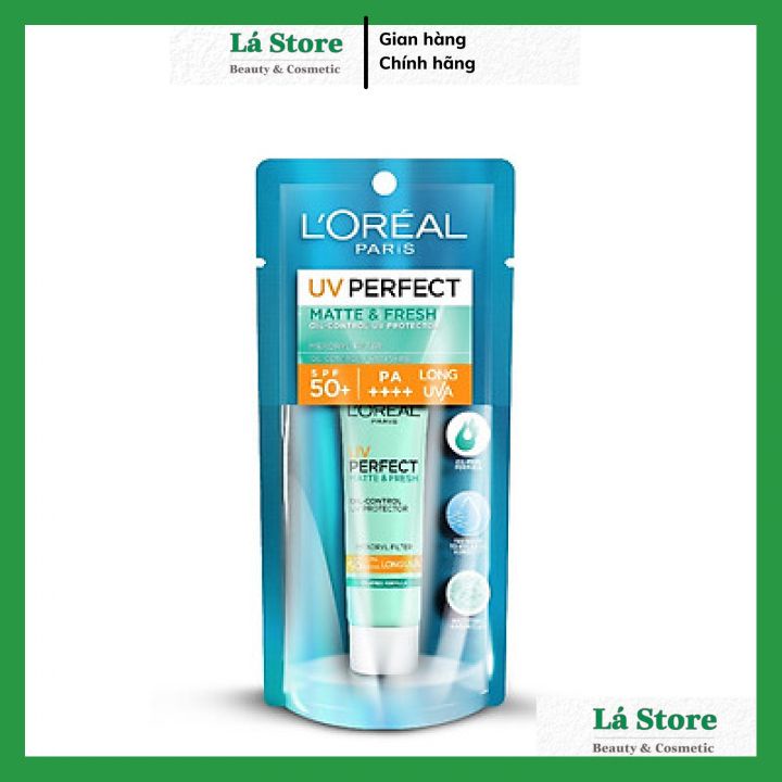 CHÍNH HÃNG - Kem Chống Nắng Bảo Vệ Da LOreal Paris - L'Oreal Paris UV Perfect SPF50+ PA++++ 15ml