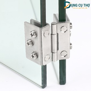 Bản lề cửa kính inox ( không chốt bi)