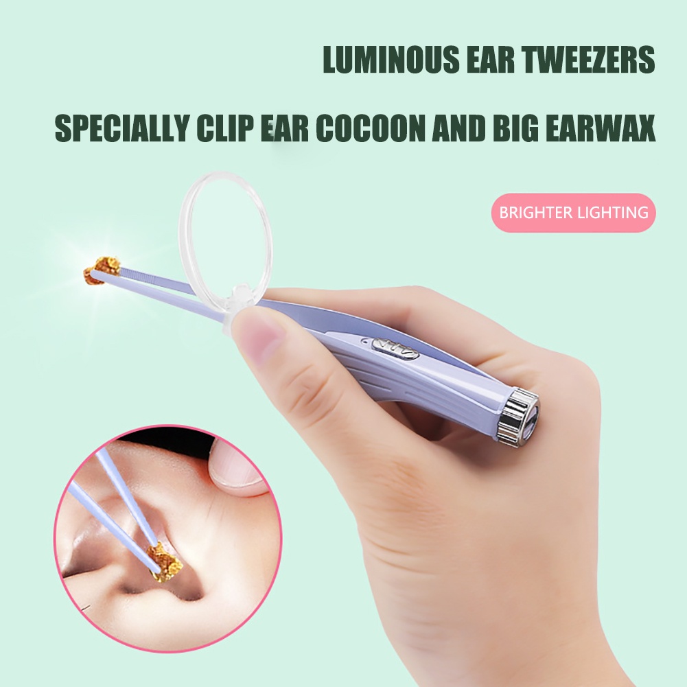 Hộp Dụng Cụ Lấy Ráy Tai Có Đèn Pin Tiện Dụng Cho Bé