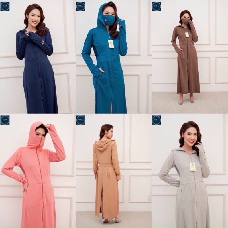 Áo Chống Nắng Lưới Tản Nhiệt Gu 1 Lớp Dáng Dài Nữ- Vải Thông Hơi Hạt Cườm Bao Đẹp