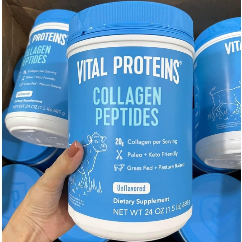Bột Collagen - Vital Proteins Collagen Peptides Powder hàng Mỹ - giúp bổ sung collagen cho cơ thể bột pha uống 680 gram