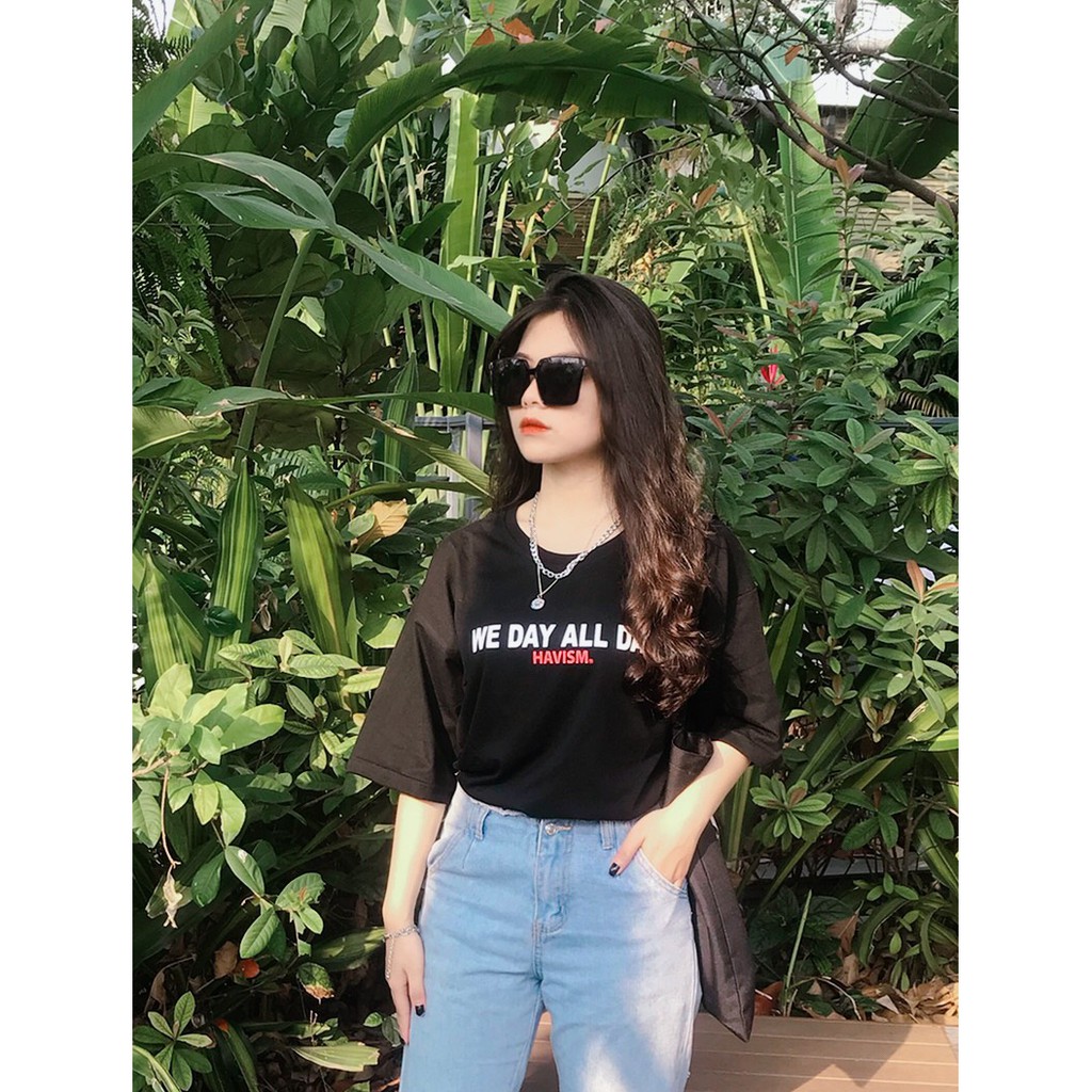 Áo thun tay lỡ form rộng Oversize, áo phông Unisex form 85kg | BigBuy360 - bigbuy360.vn