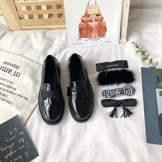 [ GIÁ ƯU ĐÃI ] GIÀY ULLZANG  OXFORD KÈM 4 MÓN PHỤ KIỆN | BigBuy360 - bigbuy360.vn