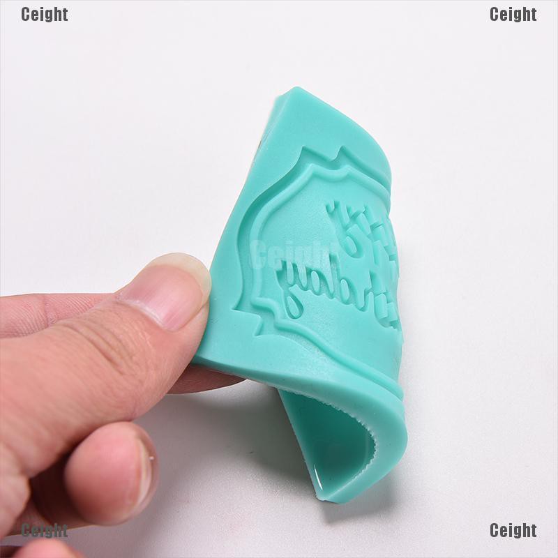 Khuôn Silicone Nhấn Bánh Trang Trí Họa Tiết Chữ Happy Birthday Đẹp Mắt