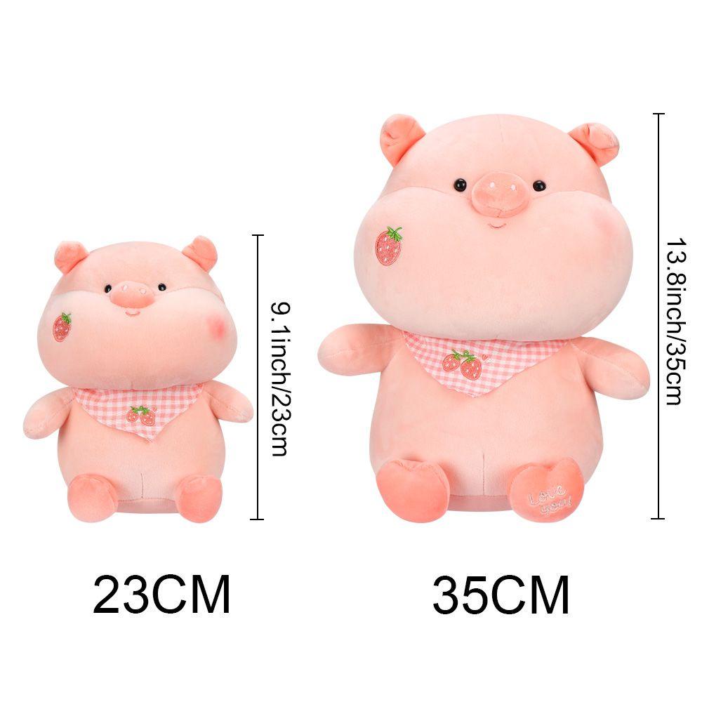 Thú Nhồi Bông Hình Chú Heo Màu Cầu Vồng Mềm Mại Đáng Yêu