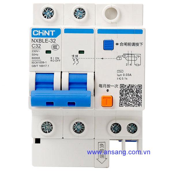 Aptomat chống giật  NXBLE-32 32A 2P Chint
