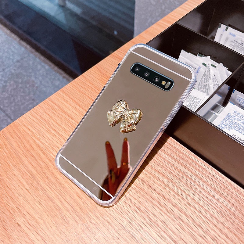 Ốp Điện Thoại Tráng Gương Viền Mềm Cho Samsung Galaxy S8 Plus S9 Plus S10 Plus