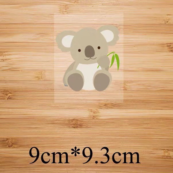 Hình ủi áo chuyển nhiệt - mẫu gấu xám