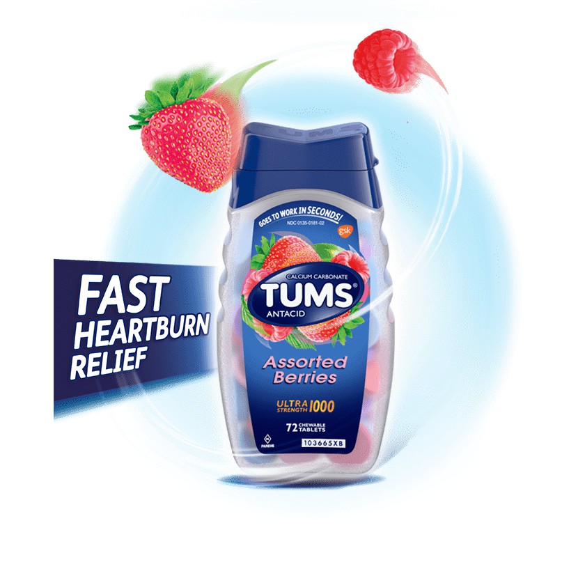 [Date 2025] Kẹo nhai tiêu hóa TUMS chai 100 viên | Thế Giới Skin Care