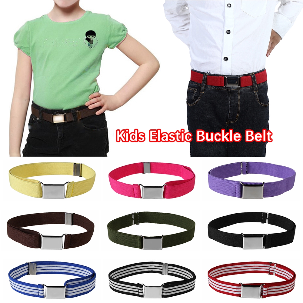 Dây nịt vải canvas co giãn tốt  thời trang cho bé trai bé gái