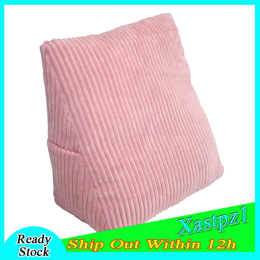 [Ready Stock] Wedge Reading Pillow Sofa Bed Rest Cushion for Adults Kids