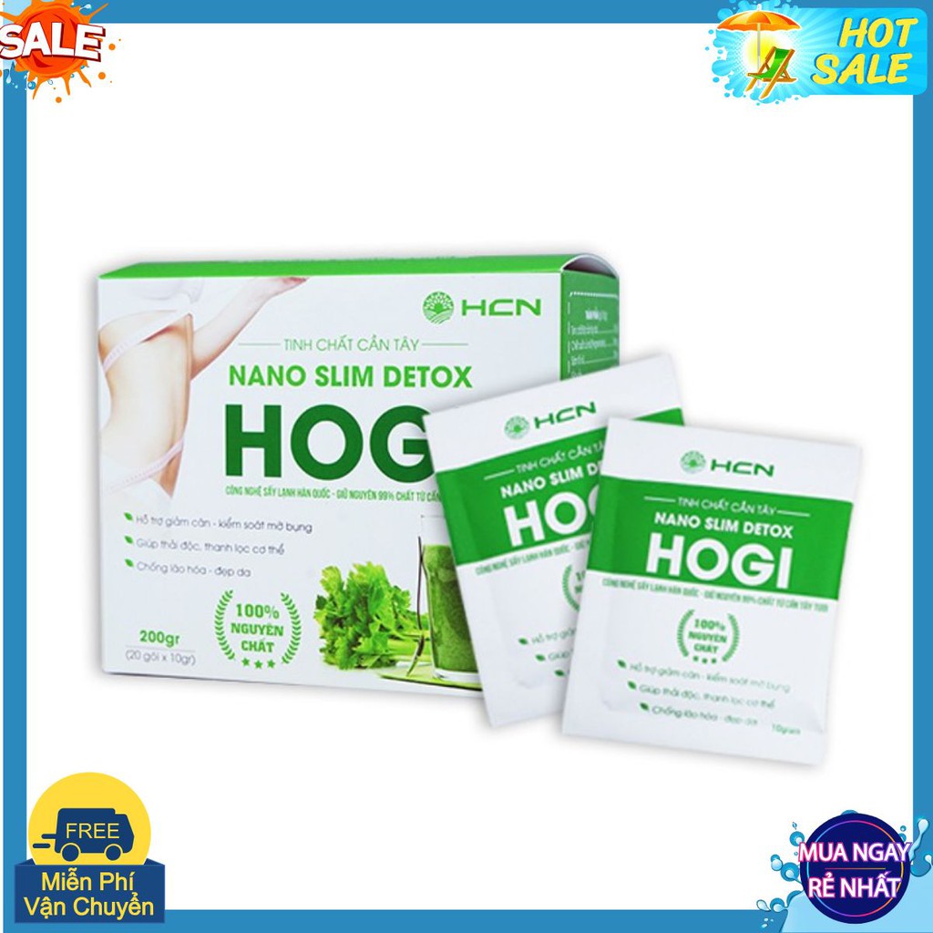 Tinh chất cần tây  Slim Detox Hogi hỗ trợ giảm cân kiểm soát mỡ bụng thon gọn vòng eo | BigBuy360 - bigbuy360.vn