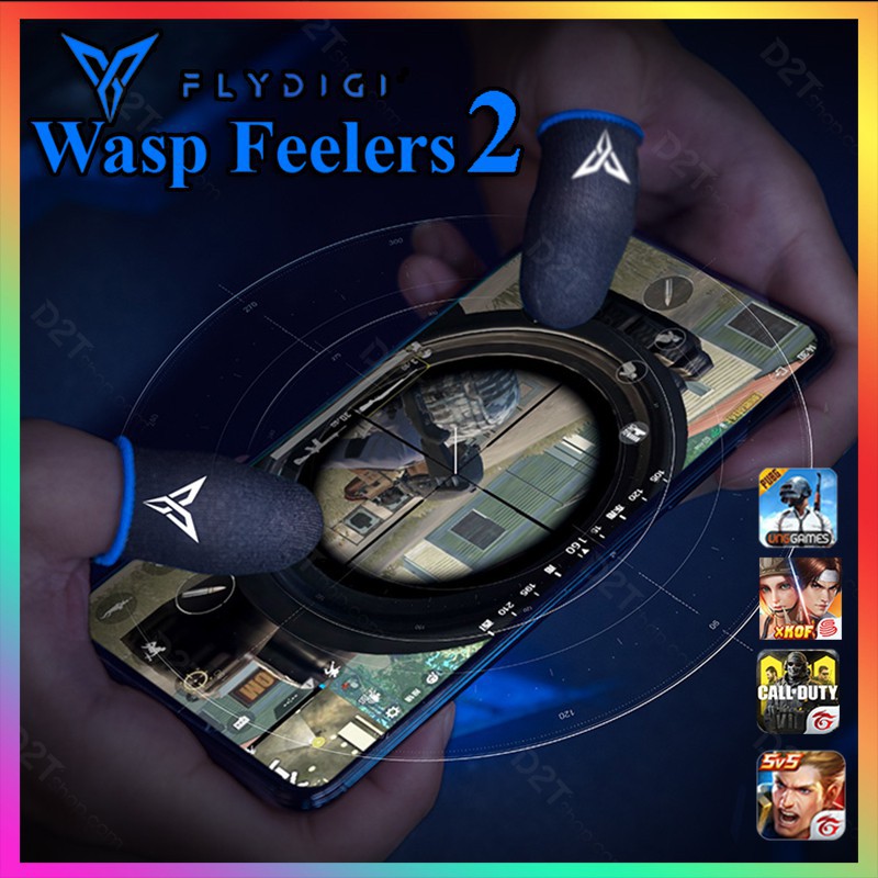 Flydigi Wasp Feelers 2 | Găng tay chơi game PUBG, Liên quân, chống mồ hôi, cực nhạy - Hàng nhập khẩu