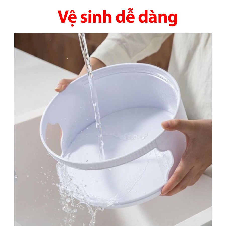 [HÀNG CAO CẤP] Lồng bàn giữ nhiệt 5 tầng - Khay Hộp Đậy Thức Ăn 5 Tầng - Giữ ấm thức ăn - Chống Bụi và côn trùng