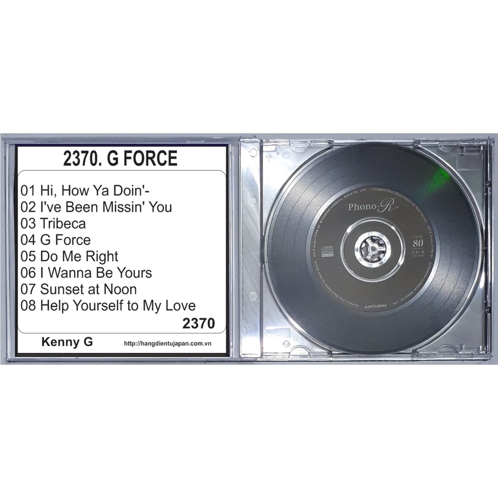 Bộ 5 CD nhạc hòa tầu Saxo Phone Kenny G ( 2370 - 2374 )