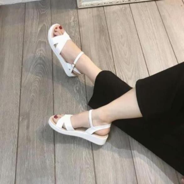 HOT RẺ Xả Sale (  Bán Chạy ) Sandal đế xuồng quai chéo 5cm . ⁿ rẻ vô địch !