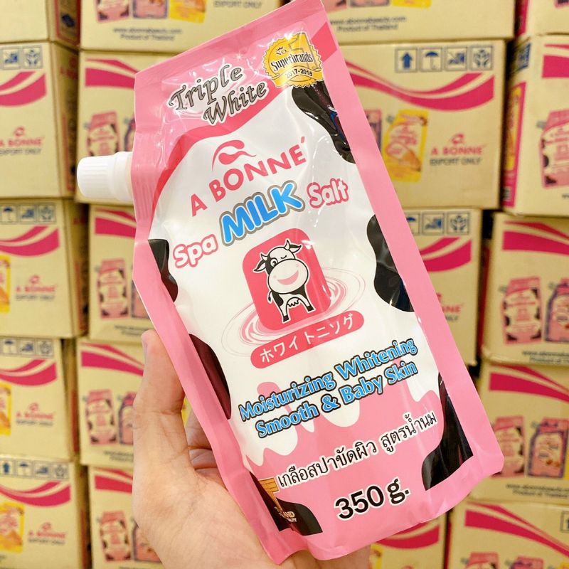 Muối Tắm Sữa Bò Tẩy Tế Bào Chết Có Tem Nhập Khẩu Chính Hãng💖FREESHIP💖 Muối Tắm Bò A Bonne Spa Milk Salt Thái Lan 350gr | BigBuy360 - bigbuy360.vn