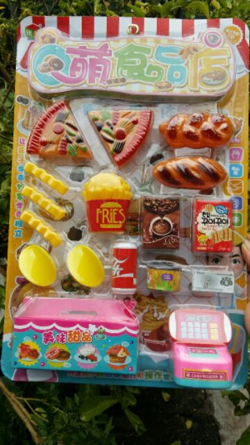 Bộ đồ chơi đồ ăn siêu thị