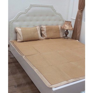 Chiếu mây điều hòa Muji cao cấp 2 mặt mây lụa nhiều size lựa chọn [ Tặng kèm 02 vỏ gối ]