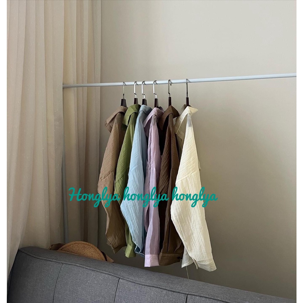 Sơ mi mỏng tone pastel xinh xắn