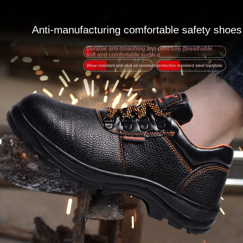 Giày Bảo Hộ Lao Động Chống Trượt Chống Mòn Không Thấm Nước An Toàn