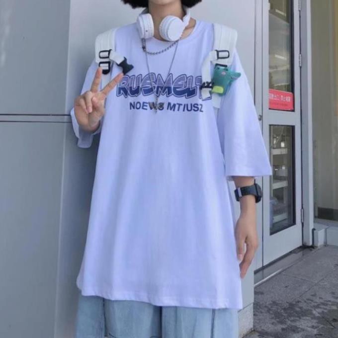 Áo thun nam nữ unisex tay lỡ A1017 Rusme S9, áo phông tay lỡ unisex form rộng oversize streetwear | BigBuy360 - bigbuy360.vn