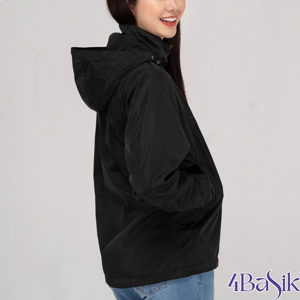 Áo khoác gió Nam Nữ 4BASIC - Siêu Mỏng - CHỐNG NƯỚC - Mũ rộng - AG
