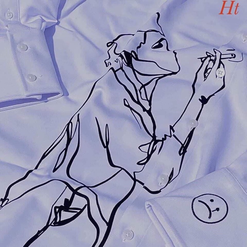 Áo sơ mi Sad khói dài tay H2A588
