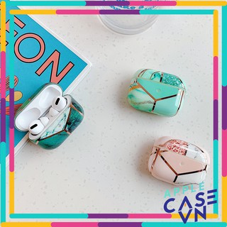 Case Airpods, Vỏ bảo vệ dành cho Airpods 1/2 - Vân đá ghép ô