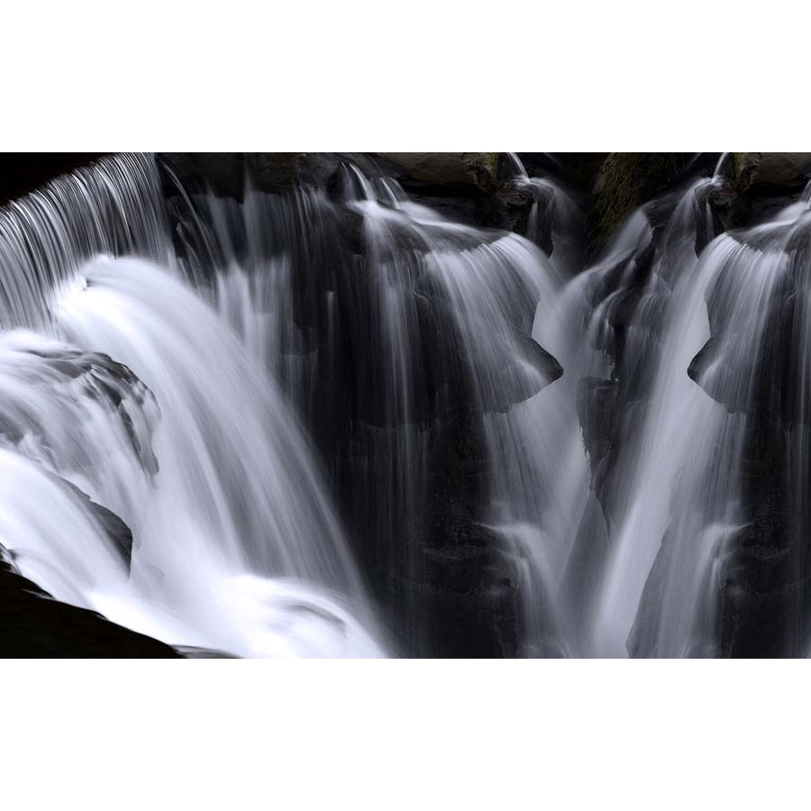 Tranh dán tường phong cảnh thác nước chảy êm đềm 3D