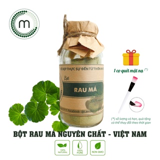 Bột rau má nguyên chất MỘC đắp mặt nạ giảm mụn dưỡng da trắng sáng chai 100ml và 200ml