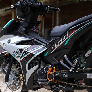 Tem Rời Exciter 150 Y15ZR Xám Đen Phối Xanh Ngọc