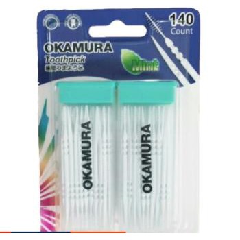 Okamura - Tăm nhựa Okamura chất lượng Nhật Bản (bịch 120 cây/140 cây)