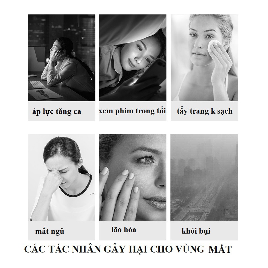 ( Set 10 Mặt Nạ )Tinh chất dưỡng mắt dạng lăn massage xóa quầng thâm, giảm nếp nhăn, làm sáng vùng mắt VENZEN chính hãng | BigBuy360 - bigbuy360.vn