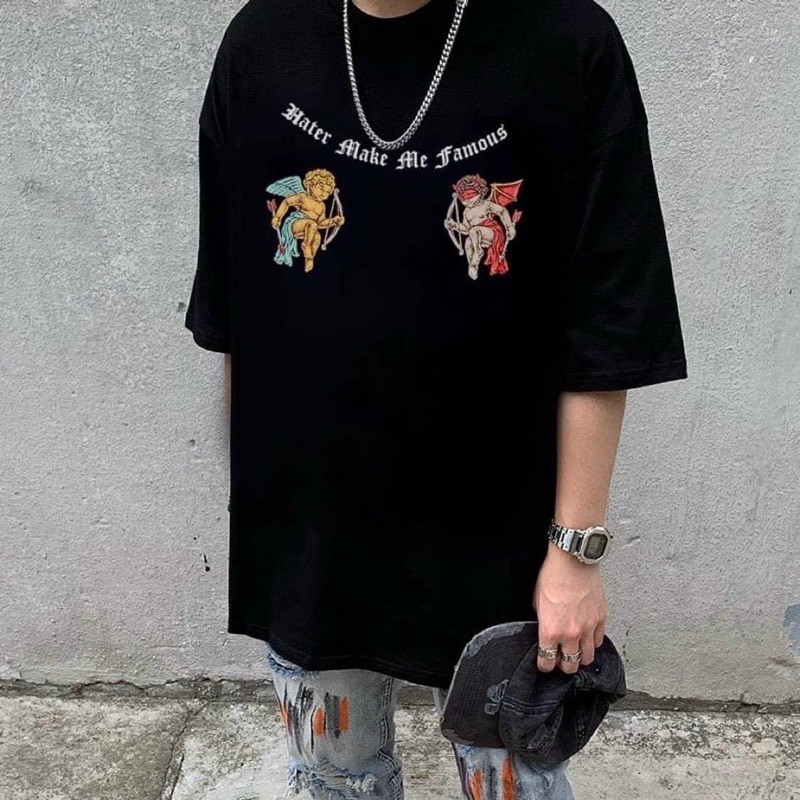 ÁO THUN TAY LỠ ANGLE FORM UNISEX (hình chụp thật)